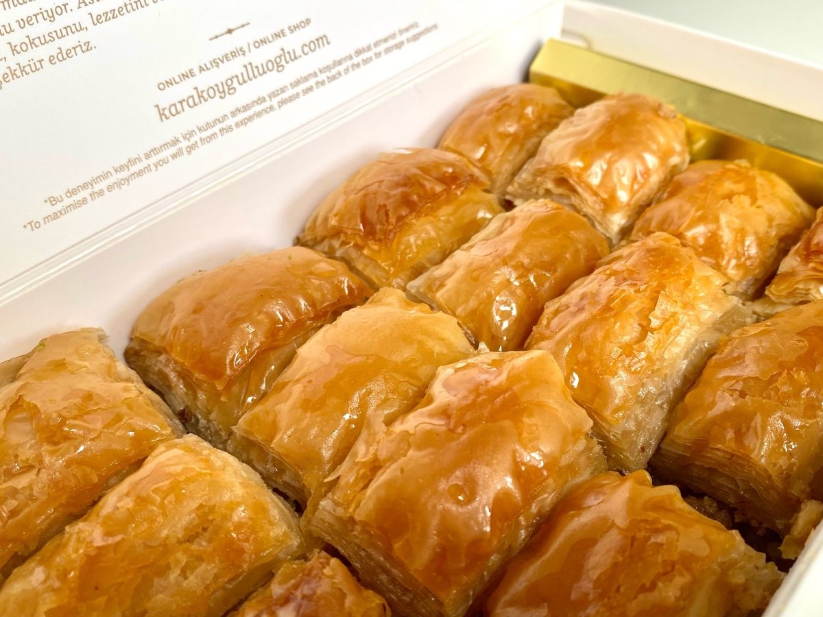 Karakoy Gulluoglu | Turkish Light Baklava with Walnuts (Low Glycemic Index)