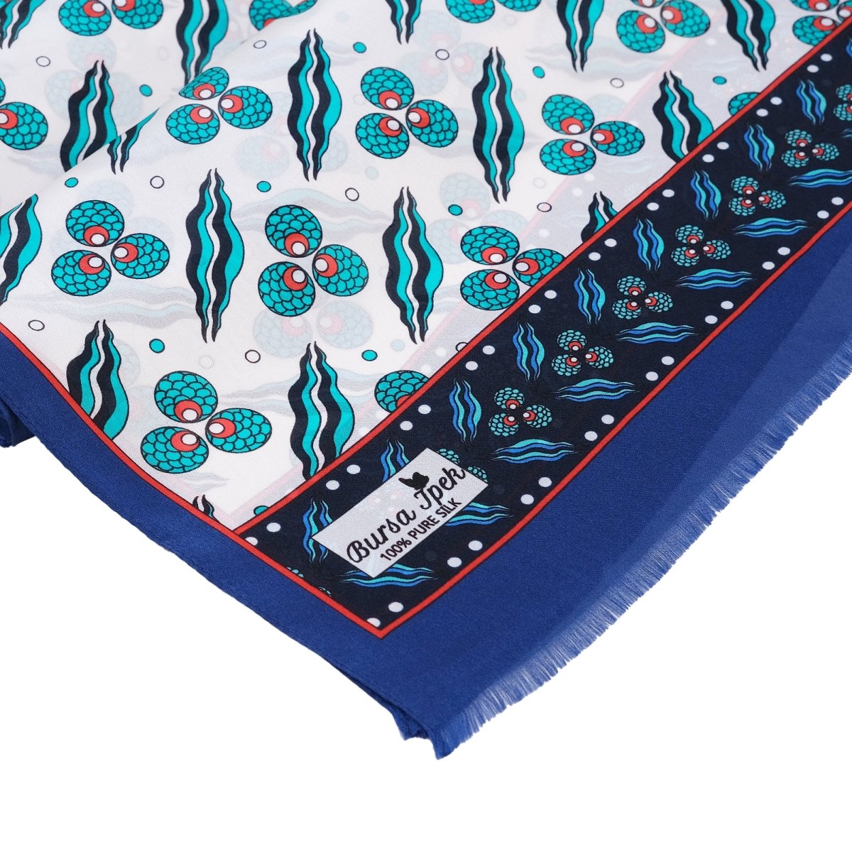 Cintemani Breathable Silk Scarf in Blue Color - TryAladdin