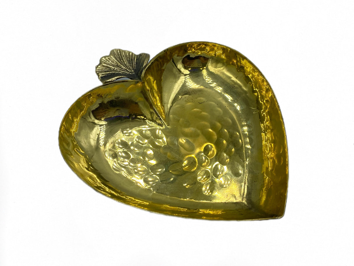 Lavina | Copper Heart Shaped Bowl Gold Color (13 cm) - TryAladdin