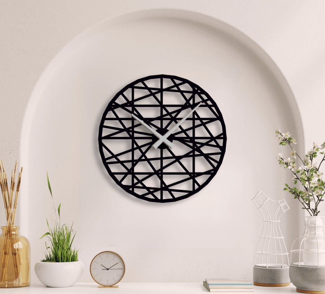 NR Dizayn | Decorative Metal Wall Clock - TryAladdin