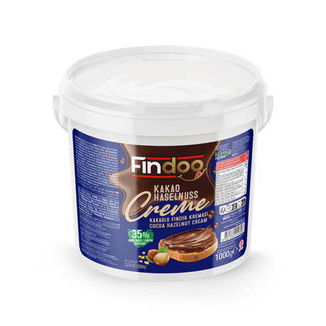 Celebiogullari Premium Cocoa Hazelnut Cream (35% Hazelnut) - 500g, 1kg & 5kg Buckets