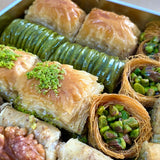 Asi | Assorted Pistachio and Walnut Baklava in Gift Metal Box - TryAladdin
