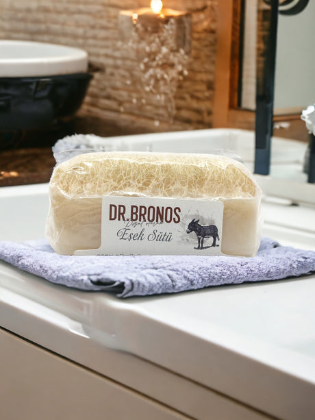 Dr. Bronos | Donkey Milk Soap with Natural Pumpkin Loofah - TryAladdin