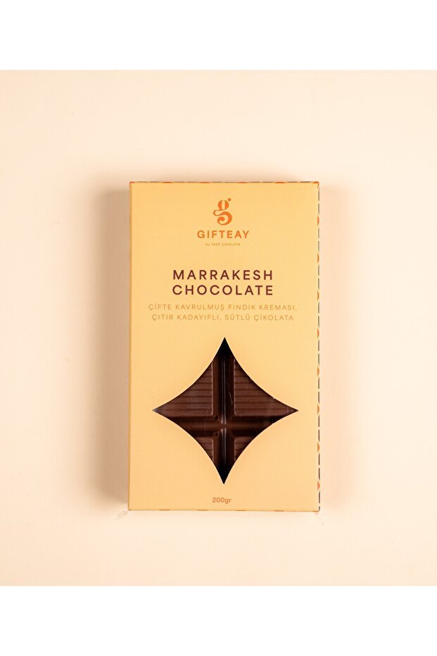 Marrakesh Chocolate: Double Roasted Hazelnut Cream & Crispy Kadayif Milk Chocolate - TryAladdin
