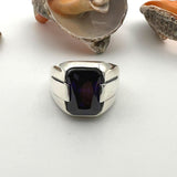 Men's Handmade Amethyst Ring - TryAladdin