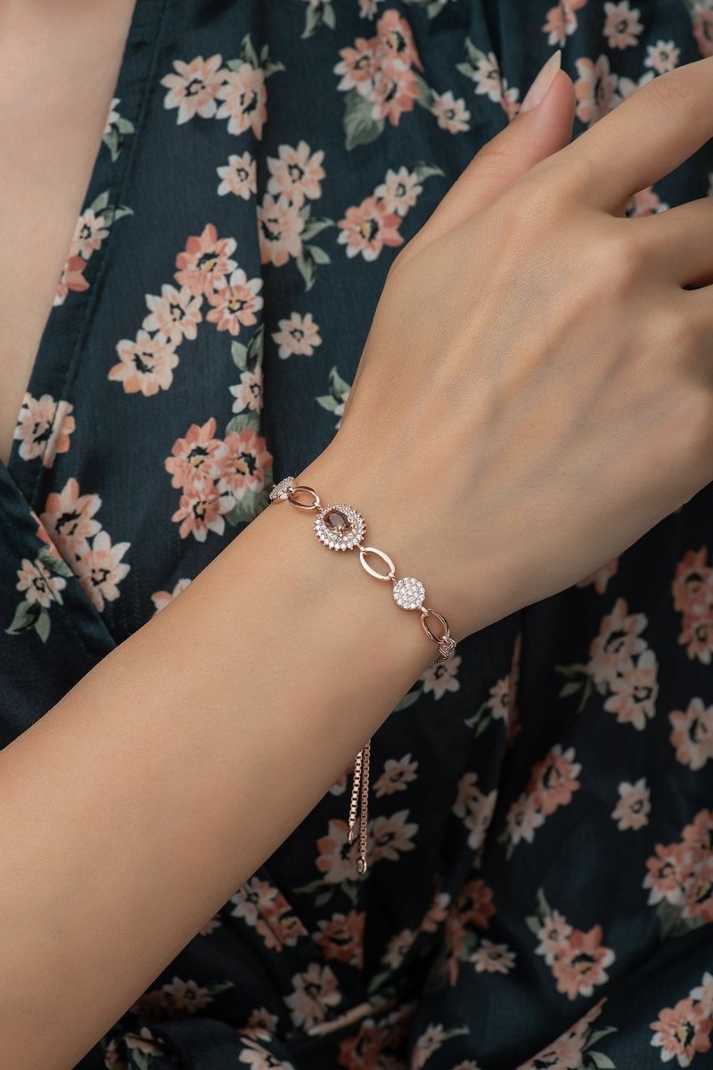 Nereze | Zultanite Stone Women Silver Bracelet with Adjustable Lock - TryAladdin