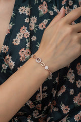 Nereze | Zultanite Stone Women Silver Bracelet with Adjustable Lock - TryAladdin