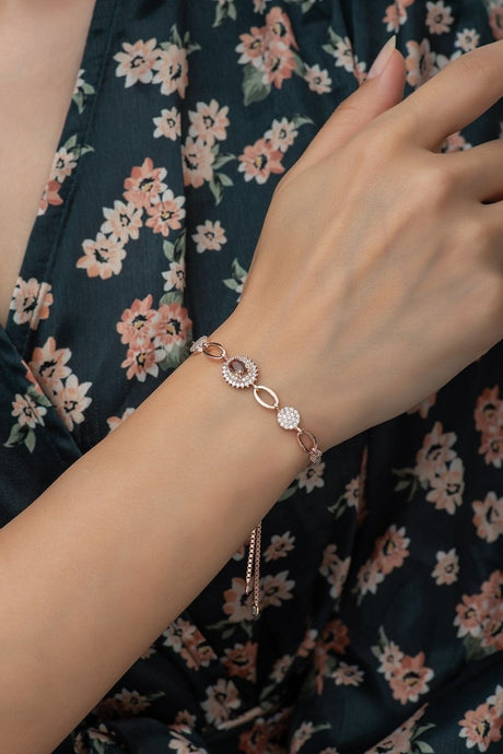 Nereze | Zultanite Stone Women Silver Bracelet with Adjustable Lock - TryAladdin