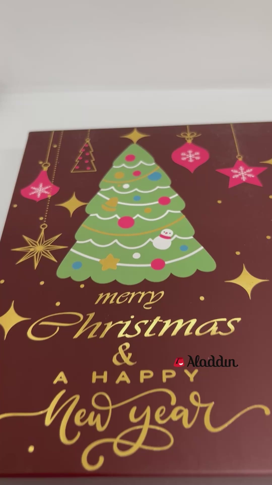 Ema mléčné a bílé čokoládové lanýže plněné jahodou - Vánoční krabička - 250g