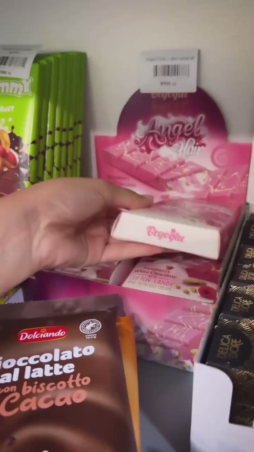 Beyoglu | Angel Hair Raspberry Chocolate with Cotton Candy and Pistachio Cream