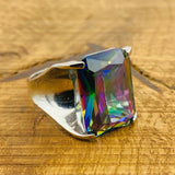 Women's Mystic Topaz Stacking Ring - TryAladdin