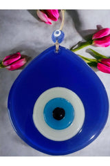 Blue Nazar Bead Blue Color Drop Pattern Handmade Wall Ornament - TryAladdin
