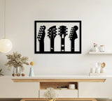 NR Dizayn | 4 - Piece Guitar Decorative Metal Wall Art - TryAladdin