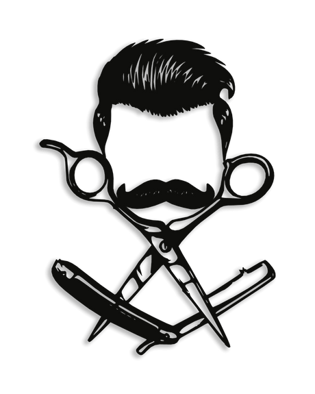 NR Dizayn | Barber Decorative Metal Wall Art - TryAladdin