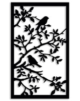 NR Dizayn | Bird on Trees Motif Decorative Metal Wall Art - TryAladdin
