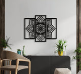 NR Dizayn | Flower Motif Decorative Metal Wall Art - TryAladdin