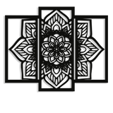 NR Dizayn | Flower Motif Decorative Metal Wall Art - TryAladdin