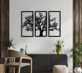 NR Dizayn | Oak Wood Decorative Metal Wall Art - TryAladdin