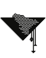 NR Dizayn | Triangle Decorative Metal Wall Art - TryAladdin