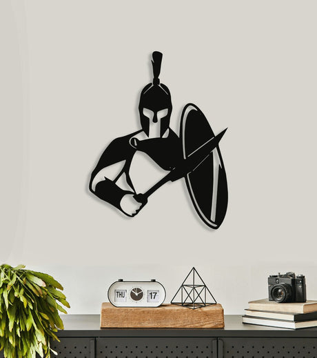 NR Dizayn | Warrior Decorative Metal Wall Art - TryAladdin
