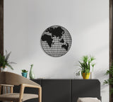 NR Dizayn | World Map Globe Decorative Metal Wall Art - TryAladdin