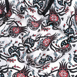 Sirali Lale Breathable Silk Scarf in Black Color - TryAladdin