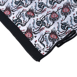 Sirali Lale Breathable Silk Scarf in Black Color - TryAladdin