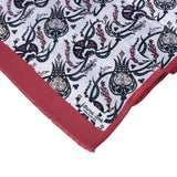 Sirali Lale Breathable Silk Scarf in Blood Red Color - TryAladdin