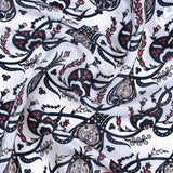 Sirali Lale Breathable Silk Scarf in Blood Red Color - TryAladdin