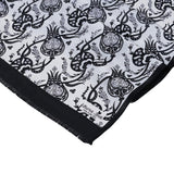 Sirali Lale Breathable Silk Scarf in Charcoal Color - TryAladdin