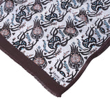 Sirali Lale Breathable Silk Scarf in Chocolate Brown Color - TryAladdin