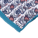 Sirali Lale Breathable Silk Scarf in Deep Sea Blue Color - TryAladdin
