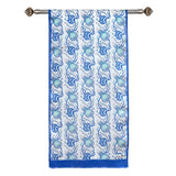 Sirali Lale Breathable Silk Scarf in Ink Blue Color - TryAladdin