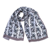 Sirali Lale Breathable Silk Scarf in Rosy Brown Color - TryAladdin