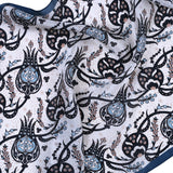 Sirali Lale Breathable Silk Scarf in Teal Color - TryAladdin