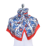 Sirali Lale Breathable Silk Scarf in Vibrant Red Color - TryAladdin