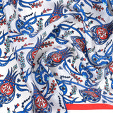 Sirali Lale Breathable Silk Scarf in Vibrant Red Color - TryAladdin