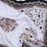 Tugra Breathable Lightweight Scarf in Black Color - TryAladdin