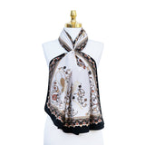 Tugra Breathable Lightweight Scarf in Black Color - TryAladdin