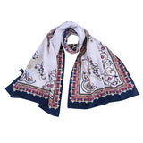 Tugra Breathable Lightweight Scarf in Blue Color - TryAladdin
